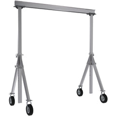 Aluminum Gantry Crane W/Pnu Caster 8 × 12 - Exact Tooling