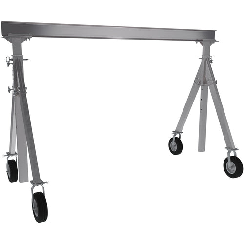 Aluminum Gantry Crane W/Pnu Caster 8 × 8 - Exact Tooling