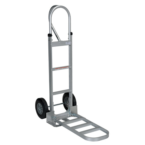Alum P-Handle Hand Truck Hard Rubber - Exact Tooling