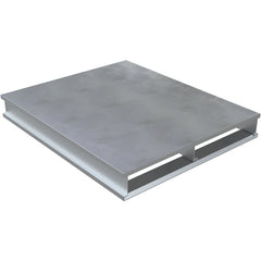 Heavy Duty Aluminum Half Pallet Solid Top 40 × 24 - Exact Tooling