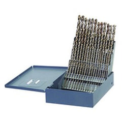 60 Pc. #1 - #60 Wire Gage Cobalt Bronze Oxide Jobber Drill Set - Exact Tooling