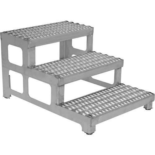 Adj SS Step Mate Stand 3 Step 23.75 × 33.87″ - Exact Tooling