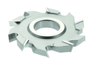 8 x 1/2 x 1-1/2 - HSS - Staggered Tooth Side Milling Cutter-AL - 20T - Uncoated - Exact Tooling