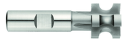 1/16 Radius - 3/4 x 3/8 x 1/2 SH -HSS - Concave Milling Cutter-SH Type - 6T - Uncoated - Exact Tooling