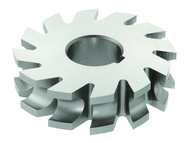 1/4 Radius - 3 x 13/16 x 1 - HSS - Concave Milling Cutter - 12T - TiN Coated - Exact Tooling