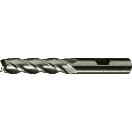 5/16″ × 3/8″ × 2″ × 3-3/4″ RHS / RHC HSS-CO 8% (M42) Cobalt, Single End, 4-Flute, Center Cutting End Mill - TiCN - Exact Tooling