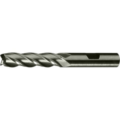 5/16″ × 3/8″ × 2″ × 3-3/4″ RHS / RHC HSS-CO 8% (M42) Cobalt, Single End, 4-Flute, Center Cutting End Mill - TiCN - Exact Tooling