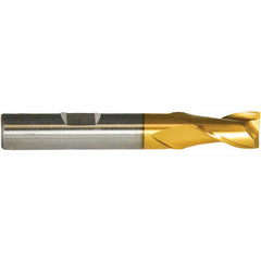 5/16″ × 3/8″ × 9/16″ × 2-1/2″ RHS / RHC HSS HSS Single End 2-Flute Center Cutting End Mill - TiN