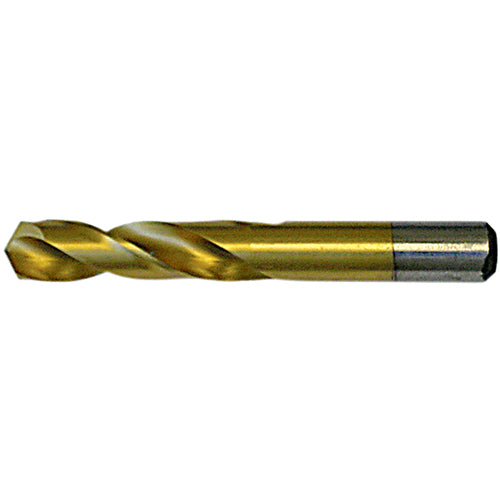 #19 RHS / RHC HSS 135 Degree Split Point Heavy Duty Screw Machine Drill - TiN - Exact Tooling