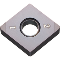 CNGA 436 ME KBN05M, 3/32″ Corner Radius, 3/16″ Thick, 1/2″ Inscribed Circle, MEGACOAT, Diamond, Turning Indexable Insert - Exact Tooling