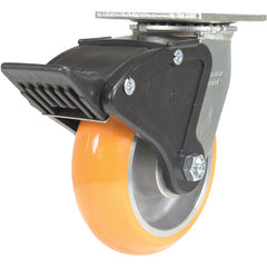 6 × 2 Aluminum Swivel W/ Total Brake - Exact Tooling