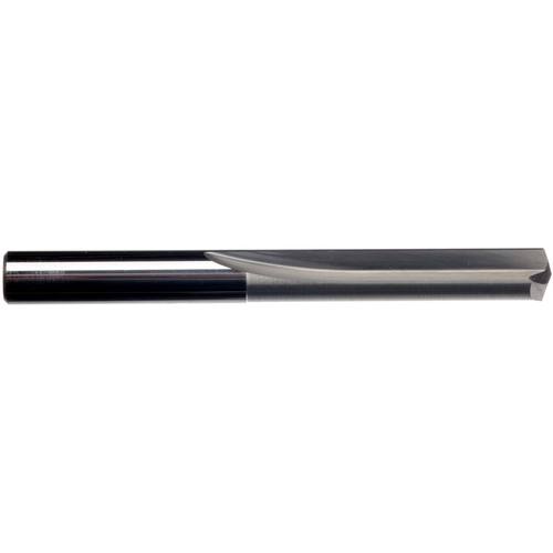 1/16″ Dia. × 1/16″ Shank × 5/8″ Flute Length × 1-5/8″ OAL, 2xD Flute, External Coolant, Plain Solid Carbide Drill - Exact Tooling