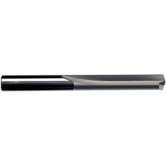 1/16″ Dia. × 1/16″ Shank × 5/8″ Flute Length × 1-5/8″ OAL, 2xD Flute, External Coolant, Plain Solid Carbide Drill - Exact Tooling