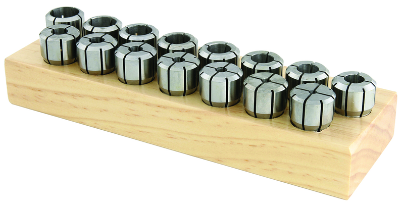 DA180 33 Piece Collet Set - Range: 1/4" - 3/4" by 64th - Exact Tooling