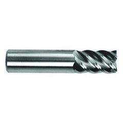 9/16" Dia. - 3-1/2" OAL - AlTiN - CBD - 45° Helix HP End Mill - 5 FL - Exact Tooling