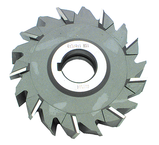 6 x 1/2 x 1-1/4 - HSS - Staggered Tooth Side Milling Cutter - Exact Tooling