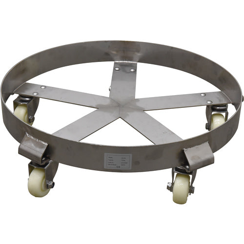 Stainless Steel Drum Dolly 5 Spoke - Exact Tooling