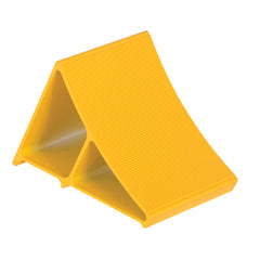 Yellow Aluminum Wheel Chock 7 × 11.75 × 8 - Exact Tooling