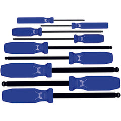 9PC BALL HEX SCREWDRIVER SET METRIC - Exact Tooling