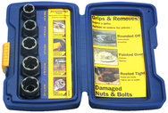 5 Pc. Bolt Extractor Set (Comes in a Plastic Case) - Exact Tooling