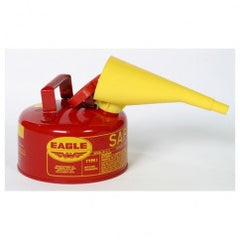 1 GAL TYPE I SAFETY CAN W/FUNNEL - Exact Tooling