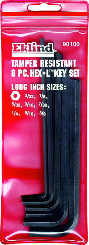 8 pc inch set Vinyl Pouch Tamper Resistan - Exact Tooling