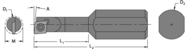 .290" Min - .500" SH - 4" OAL - Carbide Shank Boring Bar - Exact Tooling