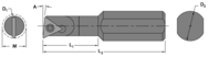 .270" Min - .500" SH - 3-1/2" OAL - Carbide Shank Boring Bar - Exact Tooling
