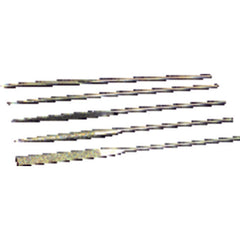 5 Pieces 2″ Diamond Length-5-1/2″ Overall Length - Med Grit - Diamond Needle File Set - Exact Tooling