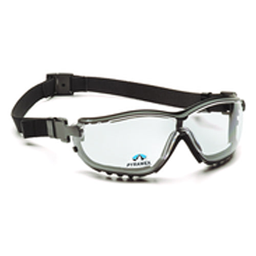 2.5 Magnification Safety Glasses- Clear Lens, Black Frame V2 Reader Style - Exact Tooling