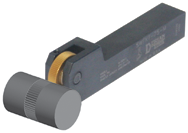 Single Wheel Fixed D Knurl Wheel; 1/2 x 1/2 SH - Exact Tooling