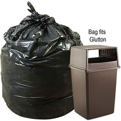 .9 mil, Black, 43″ × 47″- Case of 100, Revolution Bag Hercules Recycled Low Density Can liners Glutton, - Exact Tooling