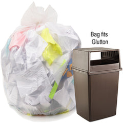 .9 mil, Natural, 43″ × 47″- Case of 100, Revolution Bag Hercules Recycled Low Density Can liners Glutton, - Exact Tooling