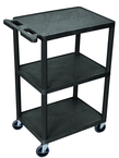 Utility Cart Plus 3 Flat Shelves - 24" x 18" x 42" - Exact Tooling