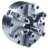 Steel Body Setrite Universal Chuck - 6" Plain Mount; 6-Jaw - Exact Tooling