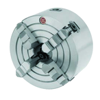 8" 4 Jaw Combination Chuck; Flatback; Solid Jaws - Exact Tooling