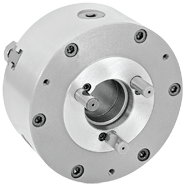 Semi-Steel Lathe Chuck - 12'' D1-6 Mount; 3-Jaw; 2 Piece Reversible Jaws - Exact Tooling
