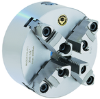 Steel Body Self-Center Lathe Chuck -10" Plain Mount; 4-Jaw - Exact Tooling