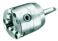 Self-Centering Chuck with Taper SH - 4" 3 MT Mount; 3-Jaw - Exact Tooling