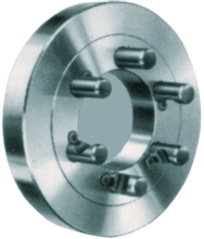 #MD049 For 12-1/2'' Chucks; D-5 Mount - Lathe Chuck Adaptor Plate - Exact Tooling