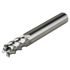 4mm Dia. - 57mm OAL - AlTiN - 45°-HardMill - .5mm Corner Radius- End Mill - 4 FL - Exact Tooling
