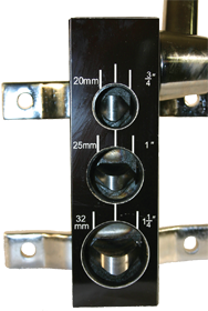 Pipe/Tube Notcher - 1/2" Pipe; 3/4" Tube Capacity - Exact Tooling