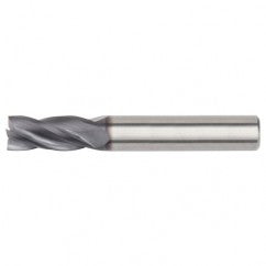 3/4x3/4x1-1/2x4 4FL Square Carbide End Mill-Weldon Shank-TiAlN - Exact Tooling