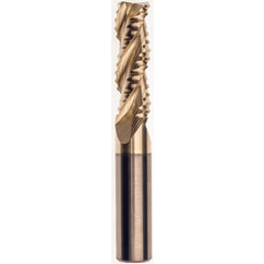 12 x 12 x 36 x 88mm 1.0mm Radius 3 Flute Carbide M233 Streaker Roughing End Mill-ZrN - Exact Tooling