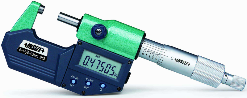 #3101-25E 0-1"/0-25mm Electronic Micrometer - Exact Tooling