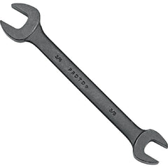Proto Black Oxide Open-End Wrench - 3/8″ × 7/16″ - Exact Tooling