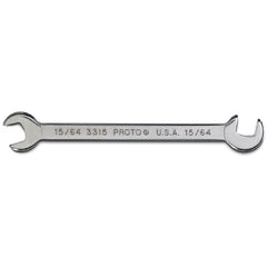 Proto Short Satin Angle Open-End Wrench - 15/64″ - Exact Tooling