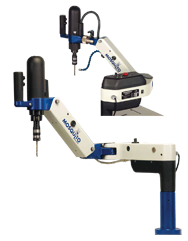 Vertical Electric Tapping Machine; 0-9/16" Range - Exact Tooling