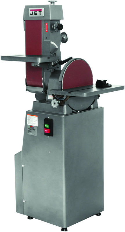 J-4200A, 6 x 48 Industrial Combination Belt and Disc Finishing Machine 115V 1Ph - Exact Tooling