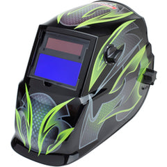 Auto-Darkening Welding Helmet with Variable Shade Lens No. 9-13 (1.73 × 3.82″ Viewing Area), Galaxis Design - Exact Tooling